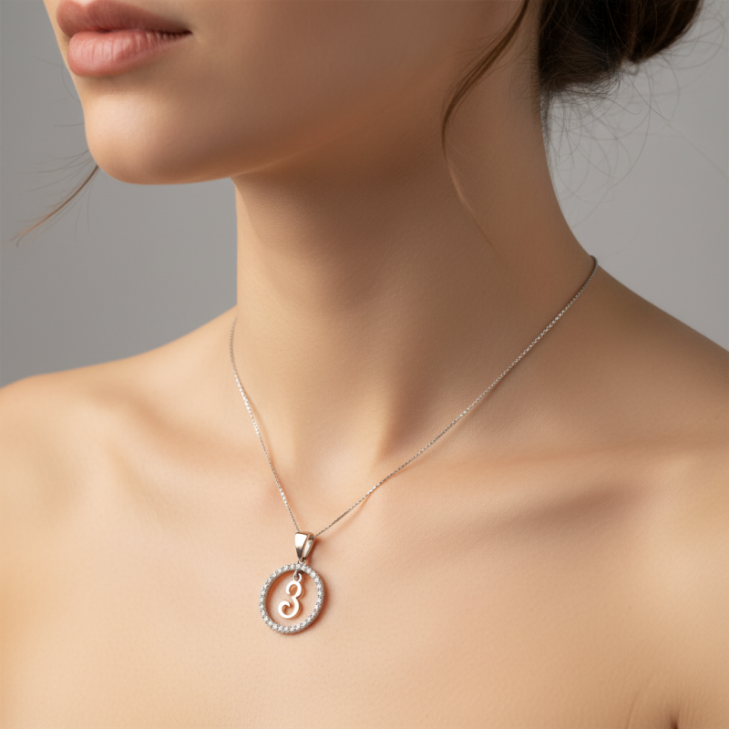 Подвес серебряный с золотом буква З (050пЗРз)