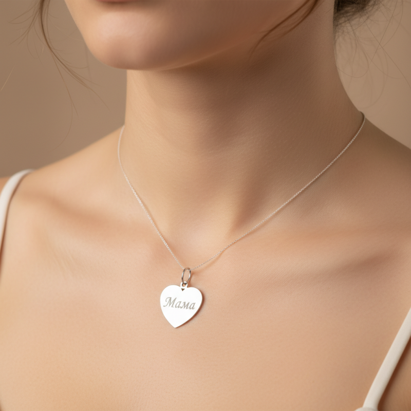 Подвес серебряный  Мама (401)