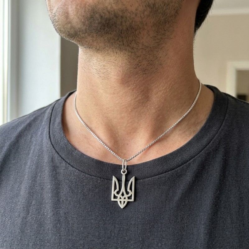 Подвес серебряный Тризубец (312т)