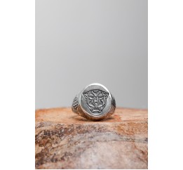 Печатка серебряная мужская Тигр (886)