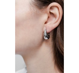 Серьги серебряные Капельки (599)