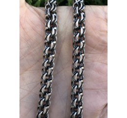 Цепочка серебряная крупная Круглый бисмарк (801тч)