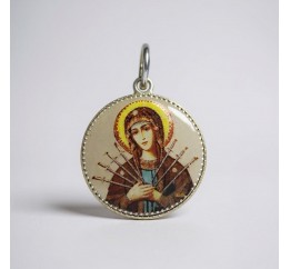 Ладанка серебряная Семистрельная (П2/3024)