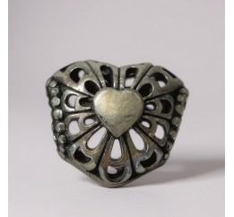 Шарм  серебряный  Винтажное сердце (П5/785)
