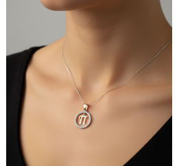 Подвес серебряный с золотом буква П (050пПР)