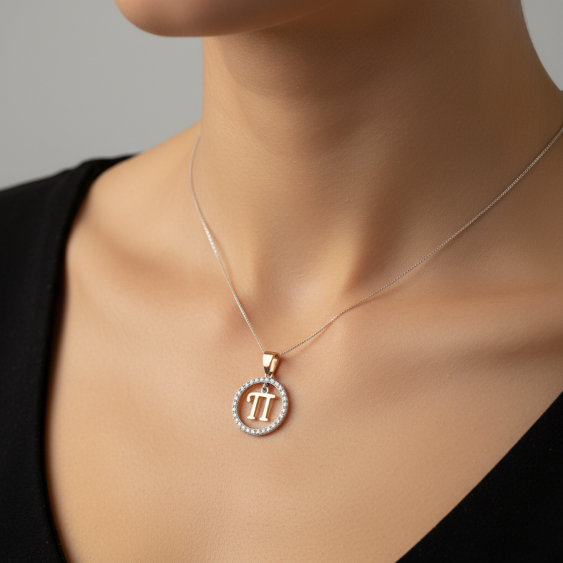 Подвес серебряный с золотом буква П (050пПР)