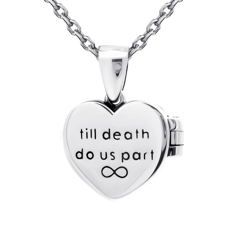 Подвес серебряный сердце открывающийся (7352)