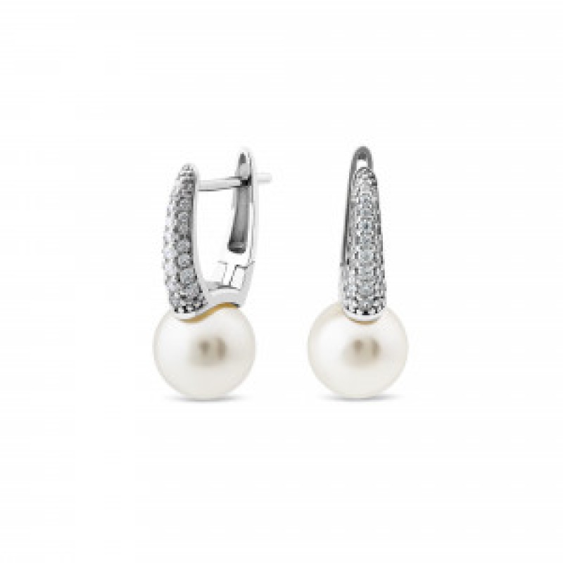 Серьги серебряные с жемчугом (812сж)