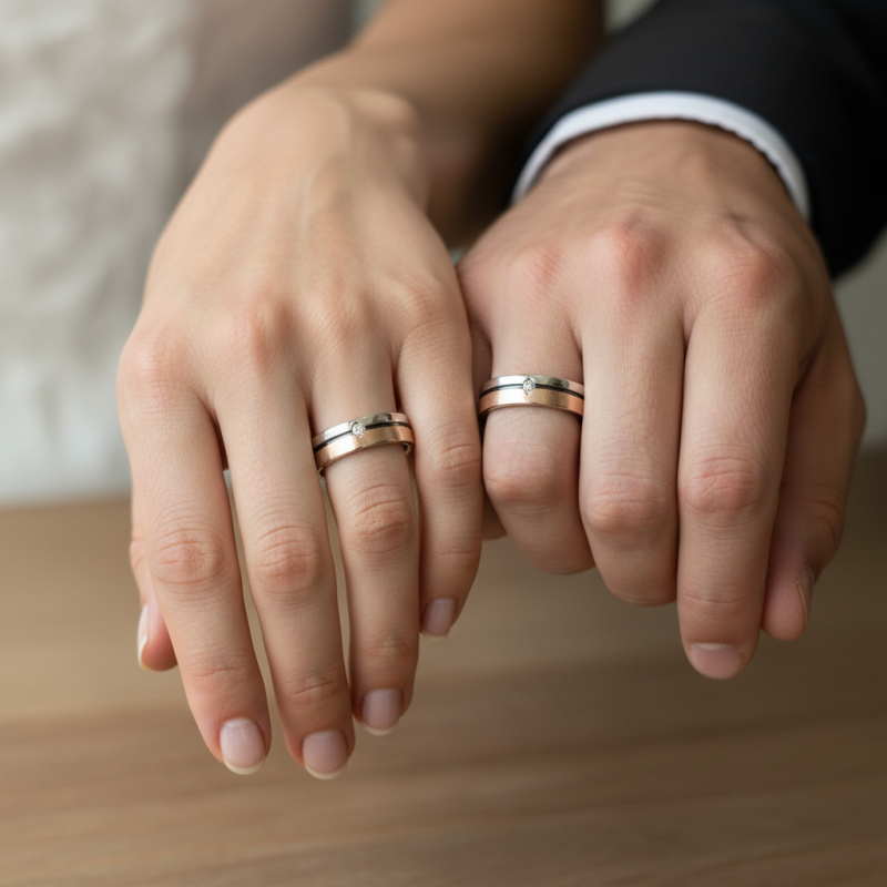 Кольцо серебряное обручальное с золотом (026к)