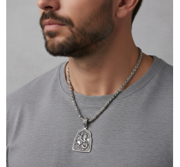 Ладанка серебряная Георгий Победоносец (885п)