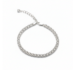 Браслет серебряный с цирконием Арабка (1703лкбб)