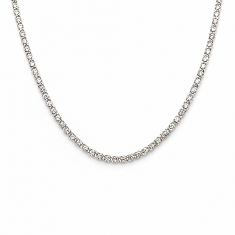 Цепочка серебряная с цирконием Арабка (1803лбб)