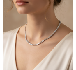 Цепочка серебряная с цирконием Арабка (1803лбб)