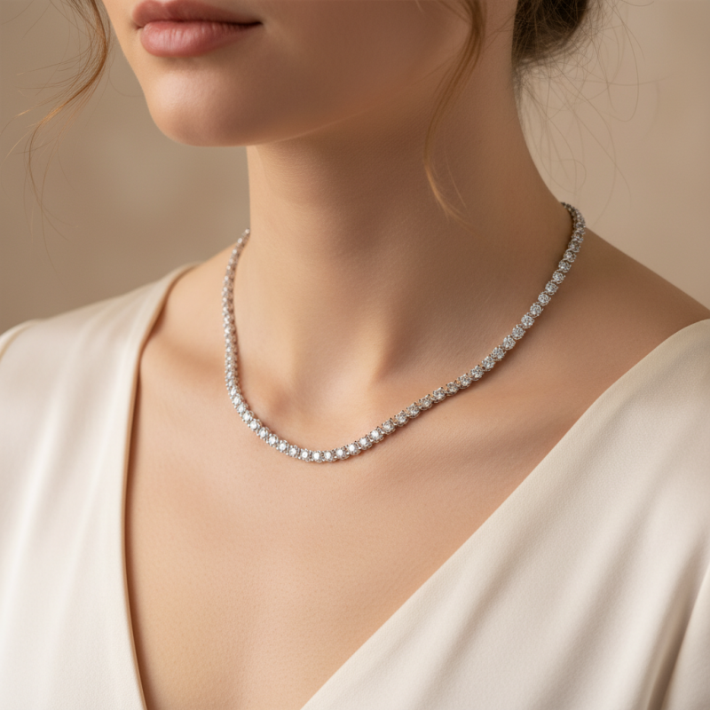 Цепочка серебряная с цирконием Арабка (1803лбб)