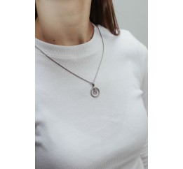 Подвес серебряный  буква В (050В)