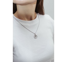 Подвес серебряный  буква Я (050Я)