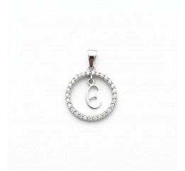 Подвес серебряный  буква Є (050Є)
