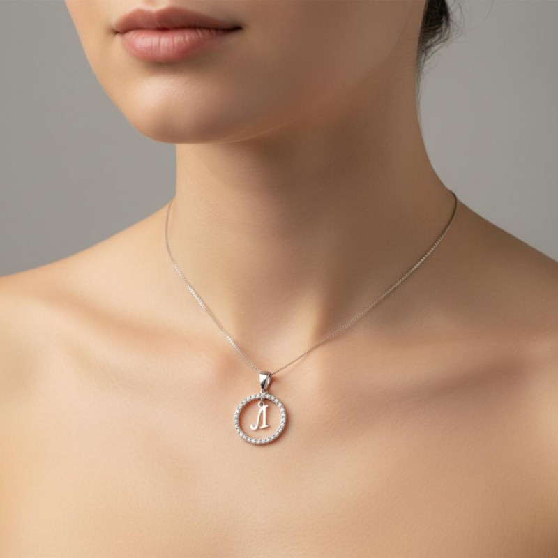 Подвес серебряный  буква Л (050Л)