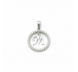 Подвес серебряный  буква М (050М)