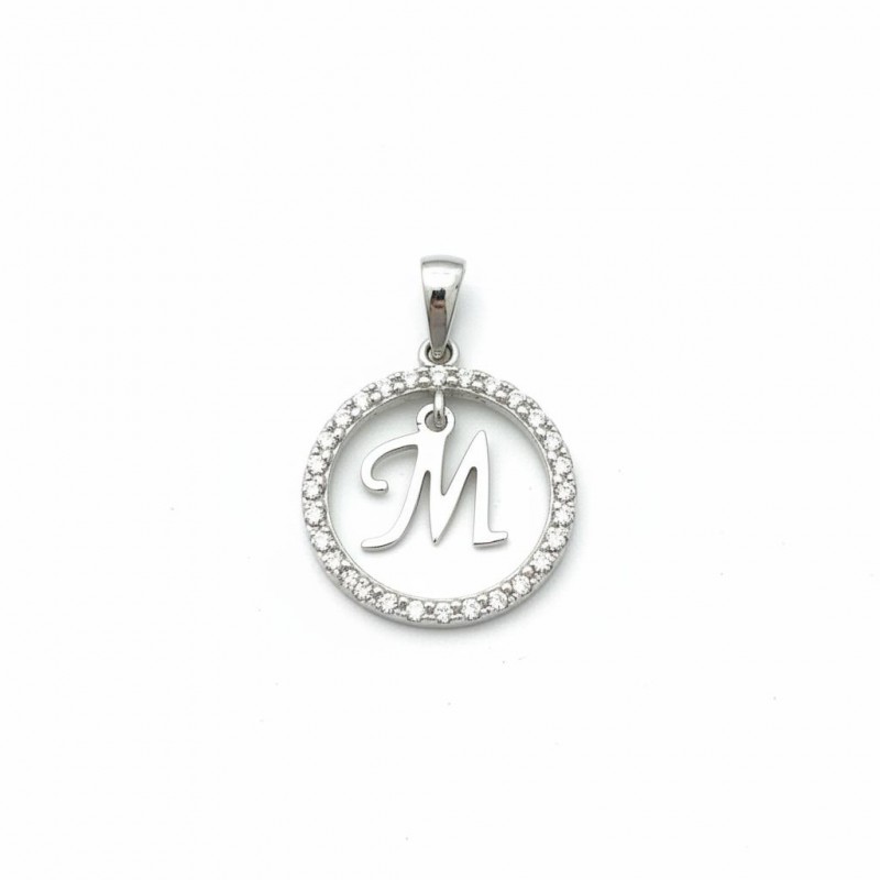 Подвес серебряный  буква М (050М)