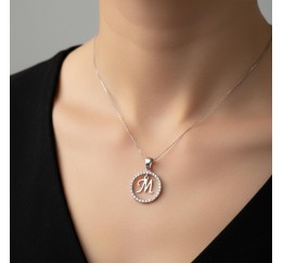 Подвес серебряный  буква М (050М)