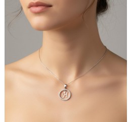 Подвес серебряный  буква Н (050Н)