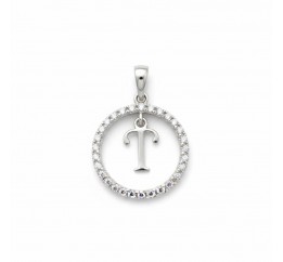 Подвес серебряный  буква Т (050Т)