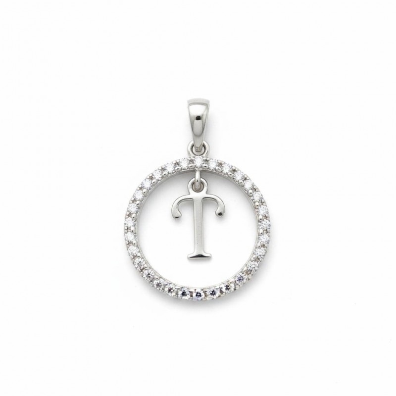 Подвес серебряный  буква Т (050Т)