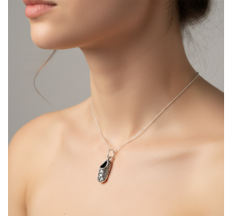 Подвес серебряный Башмачок Спиридона Тримифунтского (073п)