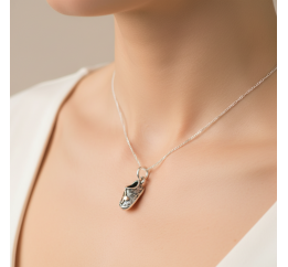 Подвес серебряный с золотом  Башмачок Спиридона Тримифунтского (073пз)