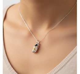 Подвес серебряный Башмачок Спиридона Тримифунтского (073пр)