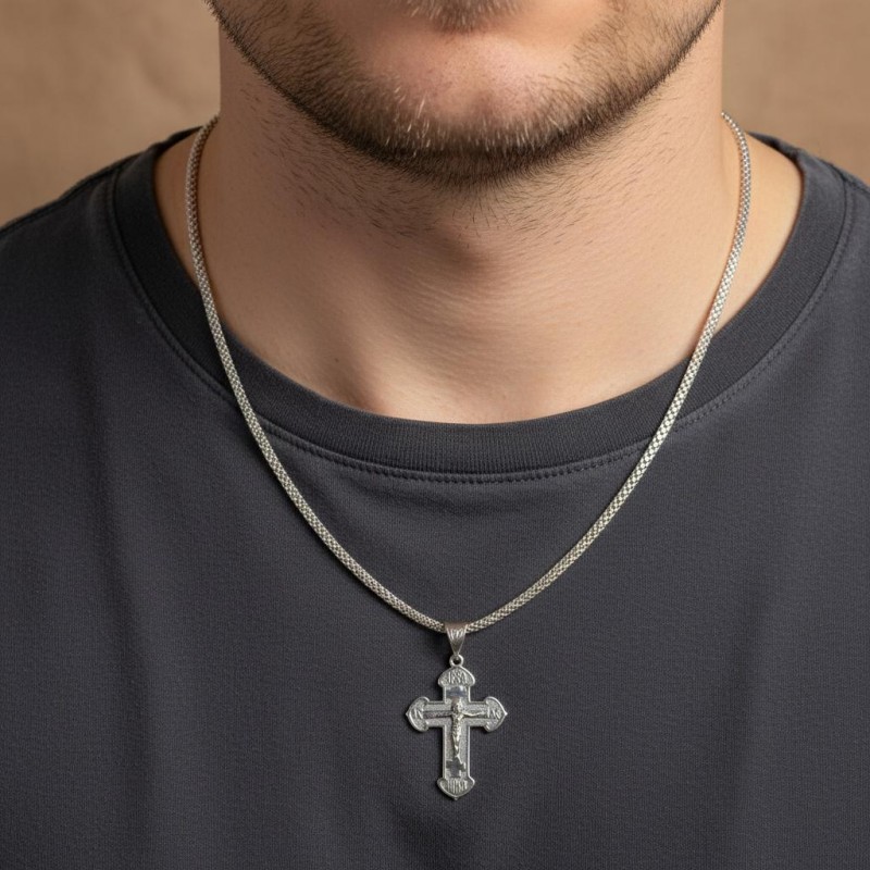 Подвес серебряный Крестик (Х10ч)