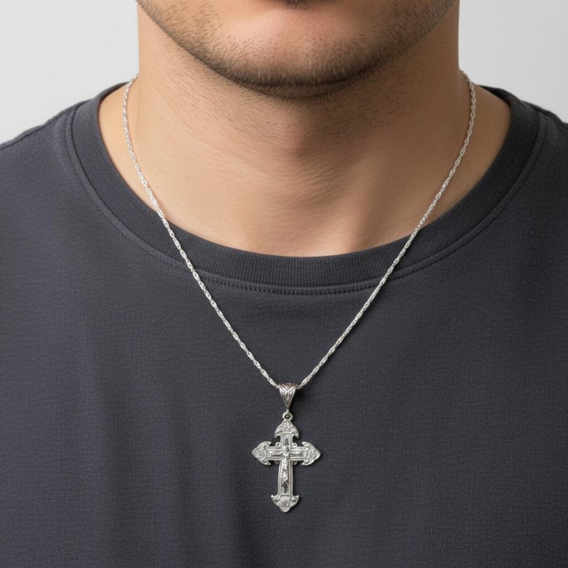 Подвес серебряный Крестик (Х11ч)