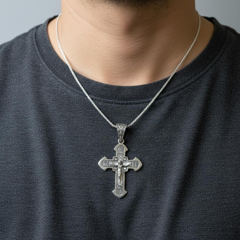 Подвес серебряный Крестик (Х20ч)