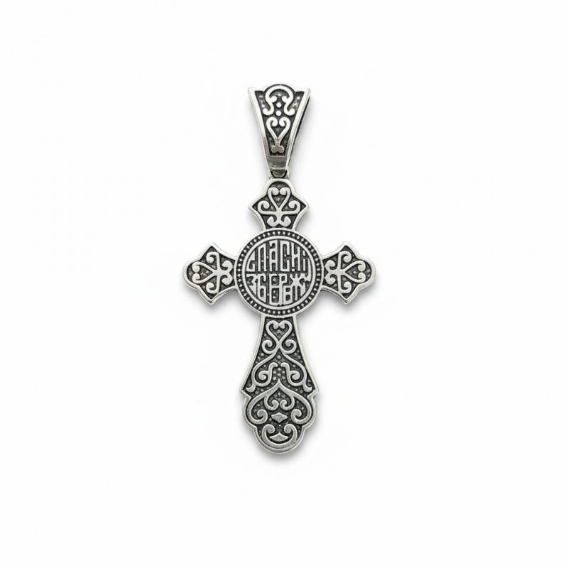 Подвес серебряный Крестик (Х23ч)