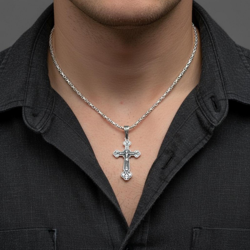 Подвес серебряный Крестик (Х27ч)