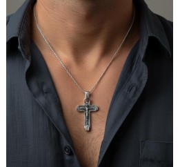 Подвес серебряный Крестик (Х15ч)