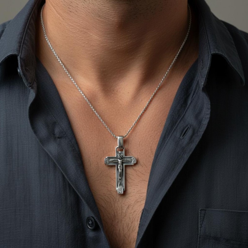 Подвес серебряный Крестик (Х15ч)