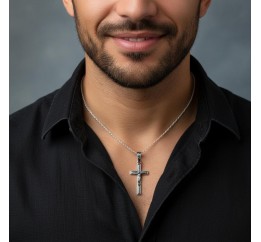 Подвес серебряный Крестик (Х26ч)