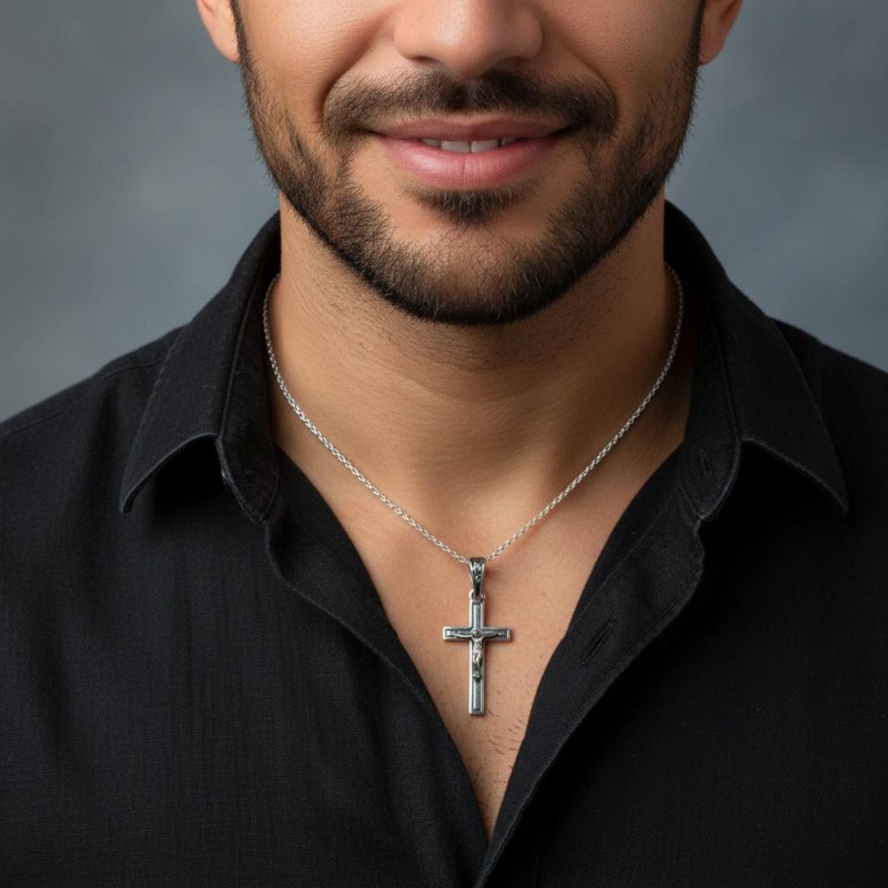 Подвес серебряный Крестик (Х26ч)