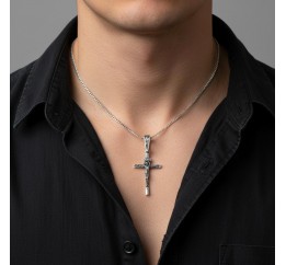 Подвес серебряный Крестик (Х29ч)