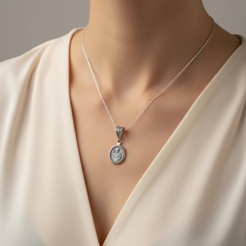 Ладанка серебряная Семистрельная (385ч)