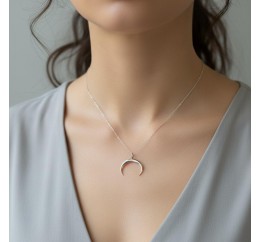 Подвес серебряный Лунница (376п)