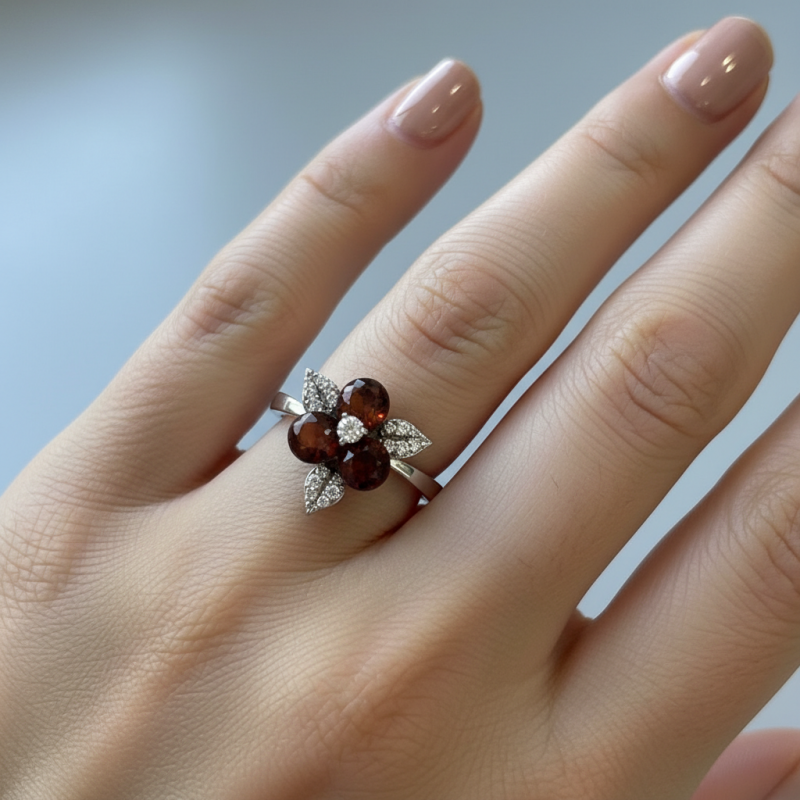 Кольцо серебряное с янтарем (888кя)