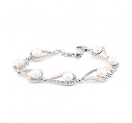 Браслет серебряный с жемчугом (163бр)