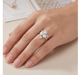 Кольцо серебряное с жемчугом (888кж)