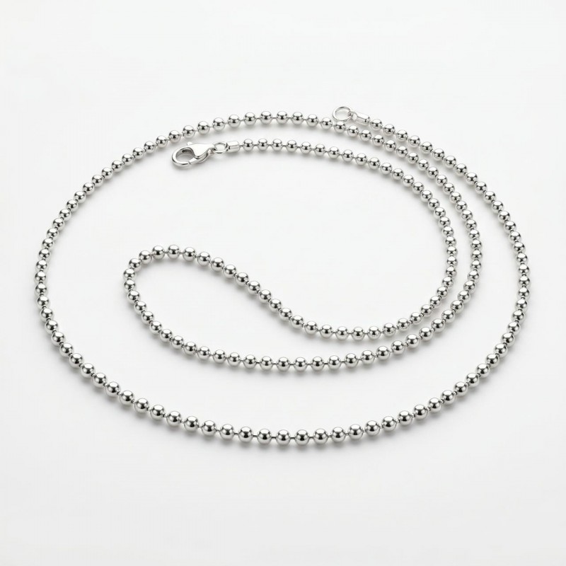 Цепочка серебряная Шарики (PL180)