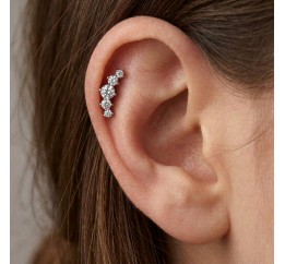 Серьги серебряные джекеты (4001д)