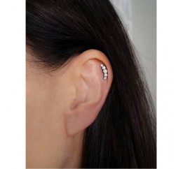 Серьги серебряные джекеты (4001д)