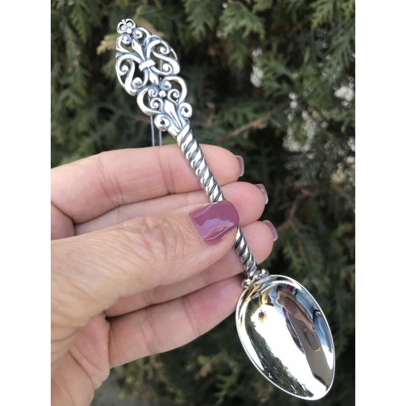 Ложка серебряная чайная  Августа (8100190)